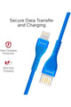 PROMATE | USB-C Fast Charging Cable, High-Speed Durable 1.2m USB Type-C Cable with 2A Charge Sync Cable Blue | TE0138663