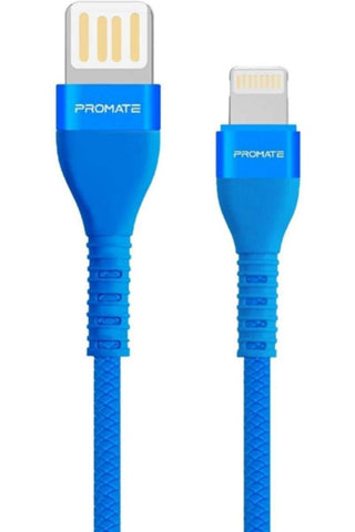 PROMATE | USB-C Fast Charging Cable, High-Speed Durable 1.2m USB Type-C Cable with 2A Charge Sync Cable Blue | TE0138663