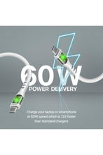 PROMATE | USB-C to USB-C Tranparent Serires With Gold Plated Connector White | TE0201549