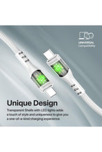 PROMATE | USB-C to USB-C Tranparent Serires With Gold Plated Connector White | TE0201549