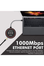 PROMATE | USB-C Hub with Qi Wireless Charger, USB Type-C Docking Station with 100W Type-C Power Delivery | TE0138559