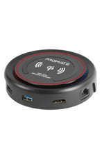 PROMATE | USB-C Hub with Qi Wireless Charger, USB Type-C Docking Station with 100W Type-C Power Delivery | TE0138559