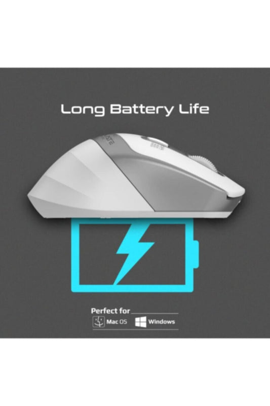 PROMATE | Wireless Mouse Ergonomic Silent Click Optical 2.4GHz Cordless Mice | TE0201542