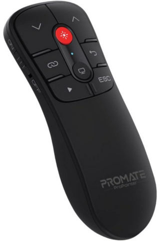 PROMATE | Wireless Presenter, Compact 2-in-1 Type-C and USB PPT Presenter Laptop Clicker with 50m Range Laser Pointer | TE0189649