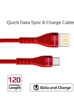 PROMATE | Zinc Alloy Reversible USB-A To Apple Lightning, Anti-Break Tpe, 1.2M Red | TE0138668