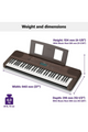 YAMAHA | 61-Keys Digital Portable Keyboard Dark Walnut | PSRE360DW