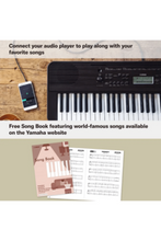 YAMAHA | 61-Keys Digital Portable Keyboard Dark Walnut | PSRE360DW