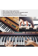 YAMAHA | 61-Keys Digital Portable Keyboard Dark Walnut | PSRE360DW