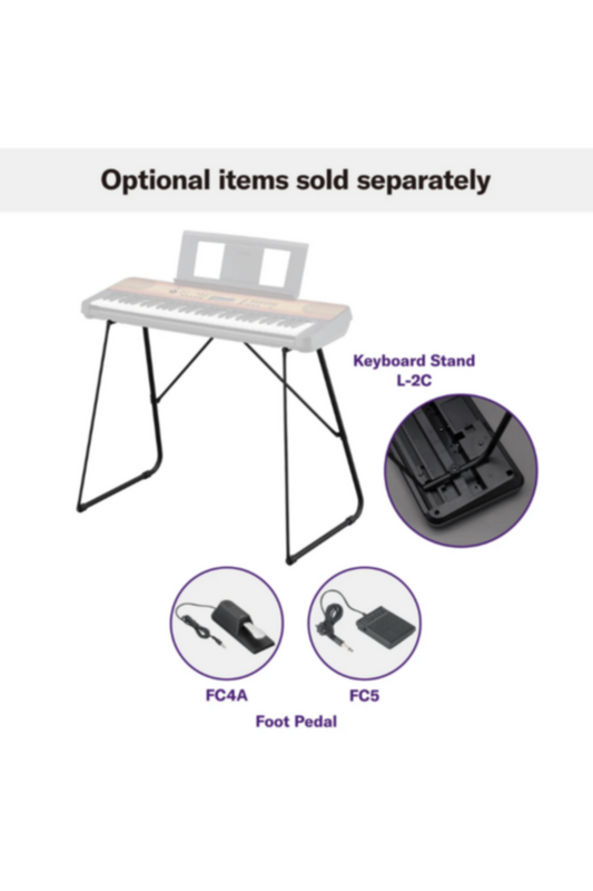 YAMAHA | 61-Keys Digital Portable Keyboard Maple | PSRE360MA