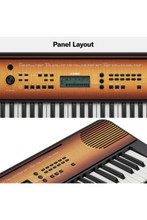 YAMAHA | 61-Keys Digital Portable Keyboard Maple | PSRE360MA