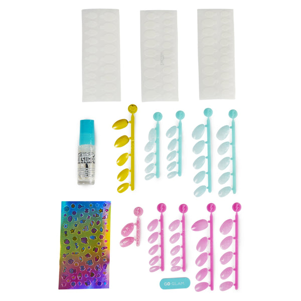 COOL MAKER | Goglam Nail Surprise Manicure Set with Surprise Feature Press on Nails and Polish | IBD106TOY02596