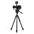 BENRO | Aluminium Single Tube Tripod Flip Lock 3 Section S6PRO Video Head | A2573F
