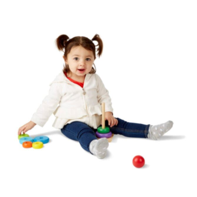MELISSA & DOUG | Rainbow Stacker Classic Toy 18+ months | 46000576