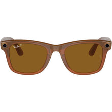 RAYBAN | Meta Smart Glasses Headliner Shiny Caramel With Polar Brown | RW4008Brown