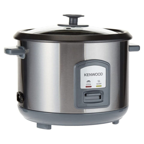 KENWOOD | Rice Cooker With Steamer 1.8Ltr 700W Stainless Steel Black Metal |RCM45.000SS