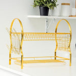 ROYALFORD | 2 Layer Golden Dish Rack 44x26.5x39Cm | RF10150