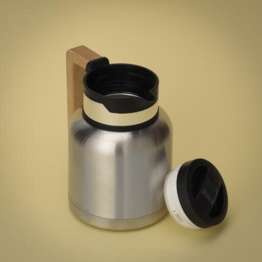 ROYALFORD | Stainless Steel Vacuum Flask with Wooden Handle 1.2Ltr | RF10170