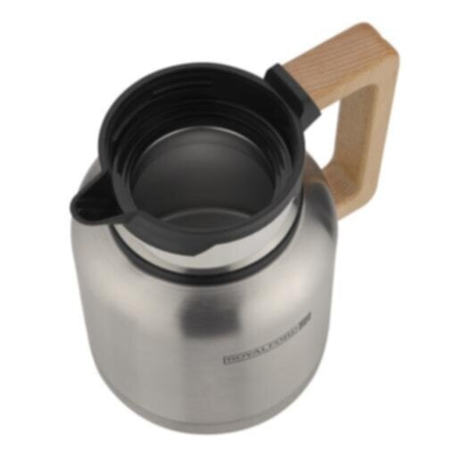 ROYALFORD | Stainless Steel Vacuum Flask with Wooden Handle 1.2Ltr | RF10170