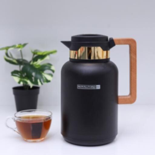 ROYALFORD | Double Wall Vacuum Flask with Wooden Handle 1Ltr | RF10172
