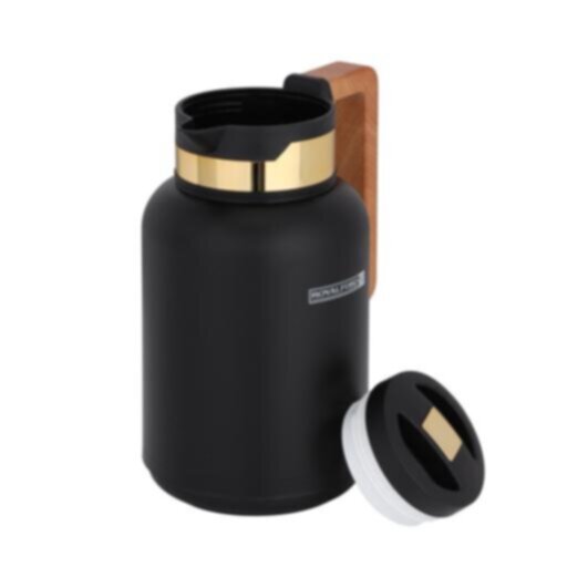 ROYALFORD | Double Wall Vacuum Flask with Wooden Handle 1Ltr | RF10172