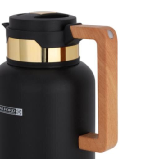 ROYALFORD | Double Wall Vacuum Flask with Wooden Handle 1Ltr | RF10172