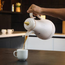 ROYALFORD | Daaria Glass Double Wall Vacuum Flask 1Ltr/ 33.5oz Cream | RF10173