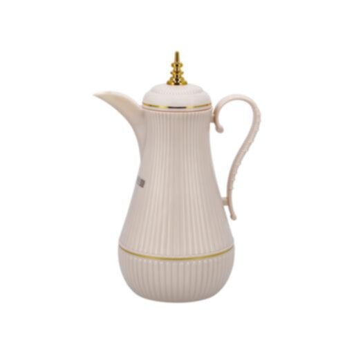 ROYALFORD | Daaria Glass Double Wall Vacuum Flask 1Ltr/ 33.5oz Cream | RF10173