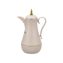 ROYALFORD | Daaria Glass Double Wall Vacuum Flask 1Ltr/ 33.5oz Cream | RF10173