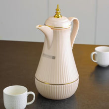 ROYALFORD | Daaria Glass Double Wall Vacuum Flask 1Ltr/ 33.5oz Cream | RF10173