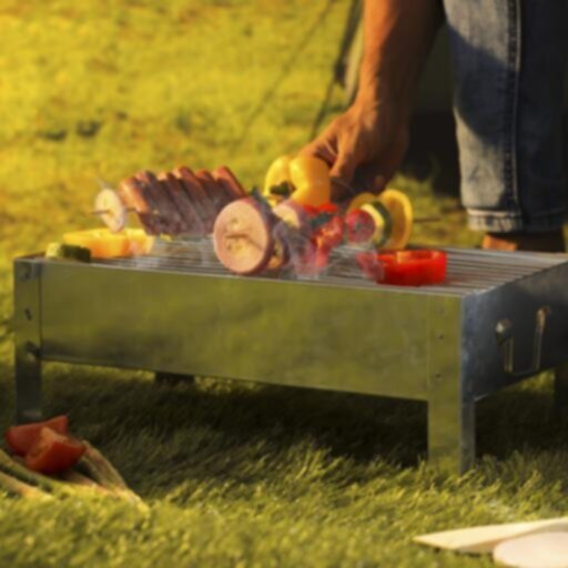 ROYALFORD | Barbeque Stand with Grill Iron Construction 39X23cm | RF10364