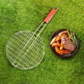 ROYALFORD | Barbeque Grill Chromium Plated Iron Wooden Handle 30x62cm | RF10375