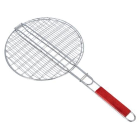 ROYALFORD | Barbeque Grill Chromium Plated Iron Wooden Handle 30x62cm | RF10375