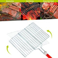 ROYALFORD | Barbeque Grill Chromium Plated Iron Wooden Handle 40x30x60cm | RF10376