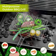 ROYALFORD | Barbeque Grill Chromium Plated Iron Wooden Handle 40x30x60cm | RF10376