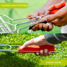 ROYALFORD | Barbeque Grill Chromium Plated Iron Wooden Handle 40x30x60cm | RF10376