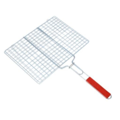 ROYALFORD | Barbeque Grill Chromium Plated Iron Wooden Handle 40x30x60cm | RF10376