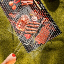 ROYALFORD | Barbeque Grill Chromium Plated Iron Wooden Handle 40x30x60cm | RF10376