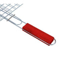 ROYALFORD | Barbeque Grill Chromium Plated Iron Wooden Handle 28x22x42cm | RF10378