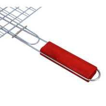 ROYALFORD | Barbeque Grill Chromium Plated Iron Wooden Handle 28x22x42cm | RF10378