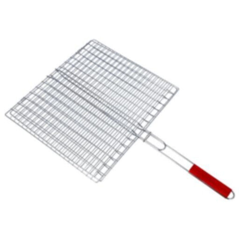 ROYALFORD | Barbeque Grill Chromium Plated Iron Wooden Handle 40x45x74cm | RF10379