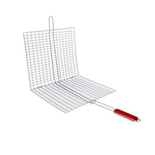 ROYALFORD | Barbeque Grill Chromium Plated Iron Wooden Handle 40x45x74cm | RF10379