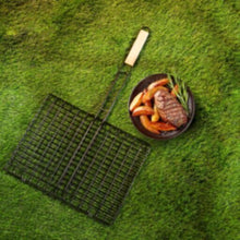 ROYALFORD | Barbeque Grill Chromium Plated Iron Wooden Handle 30x40x70cm | RF10380