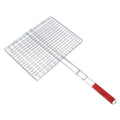 ROYALFORD | Barbeque Grill Chromium Plated Iron Wooden Handle 30x40x70cm | RF10380