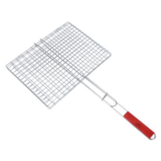 ROYALFORD | Barbeque Grill Chromium Plated Iron Wooden Handle 30x40x70cm | RF10380