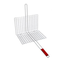 ROYALFORD | Barbeque Grill Chromium Plated Iron Wooden Handle 30x40x70cm | RF10380