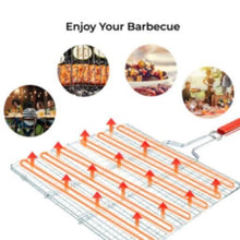 ROYALFORD | Barbeque Grill Chromium Plated Iron Wooden Handle 30x55x60cm | RF10382