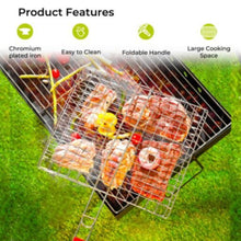 ROYALFORD | Barbeque Grill Chromium Plated Iron Wooden Handle 30x55x60cm | RF10382