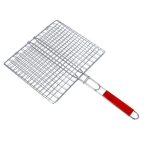 ROYALFORD | Barbeque Grill Chromium Plated Iron Wooden Handle 30x55x60cm | RF10382