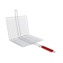 ROYALFORD | Barbeque Grill Chromium Plated Iron Wooden Handle 30x55x60cm | RF10382