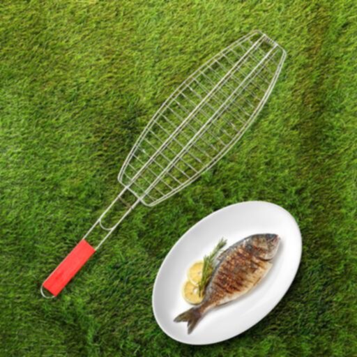 ROYALFORD | Fish Barbeque Grill Chromium Plated Iron | RF10386